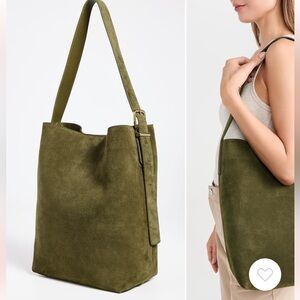 Madewell Suede Essentials Bucket Tote